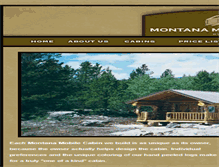 Tablet Screenshot of montanamobilecabins.com